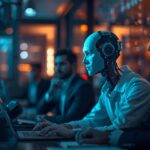 Ilustrasi penerapan AI dalam strategi bisnis modern